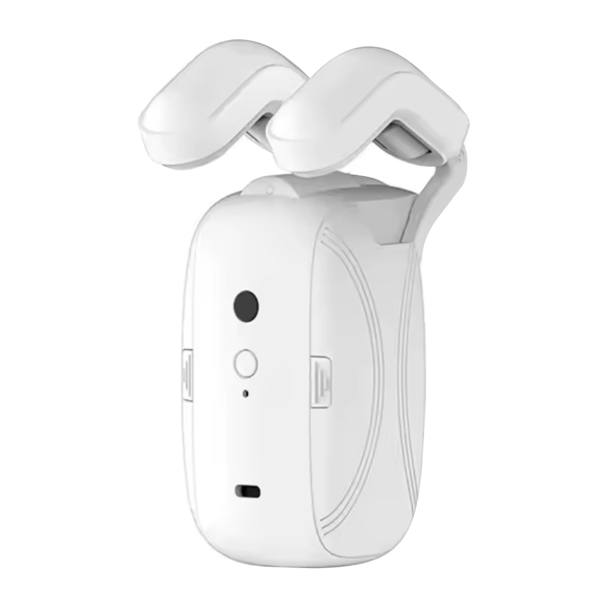 LumiTrack Pro with two rounded white rod clips; supplied product photo